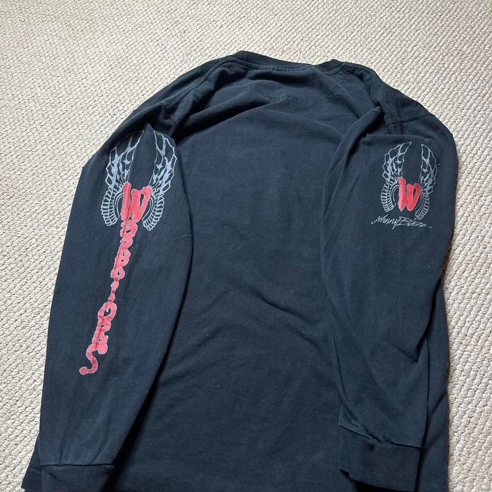 Y2K Vintage 2000s skater Grunge Johnny Blaze The Warriors Longsleeve T shirt - Picture 4 of 4